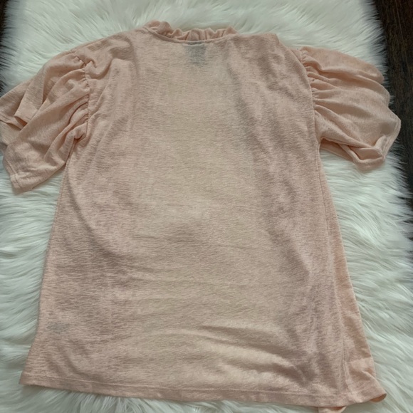 Nwot Bobeau Ruffle Front Open Flutter Sleeve Cardi - Picture 5 of 5